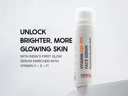 CosIQ Vitamin CEF-10 Percent Ethylated Ascorbic Acid Glow Face Serum