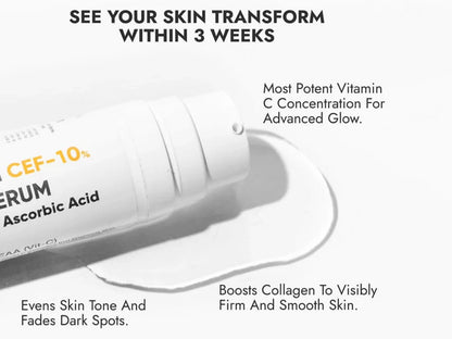 CosIQ Vitamin CEF-10 Percent Ethylated Ascorbic Acid Glow Face Serum