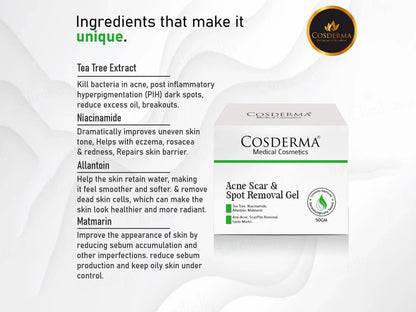 Cosderma Acne Scar and  Spot Removal Gel