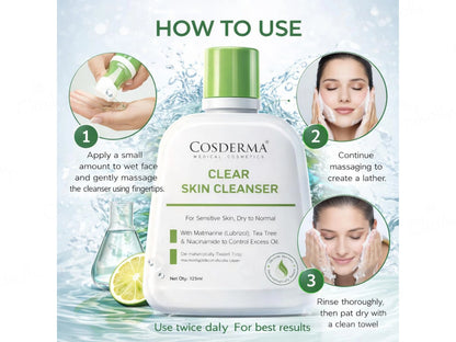 Cosderma Clear Skin Cleanser