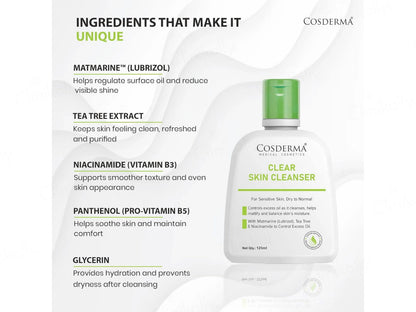 Cosderma Clear Skin Cleanser