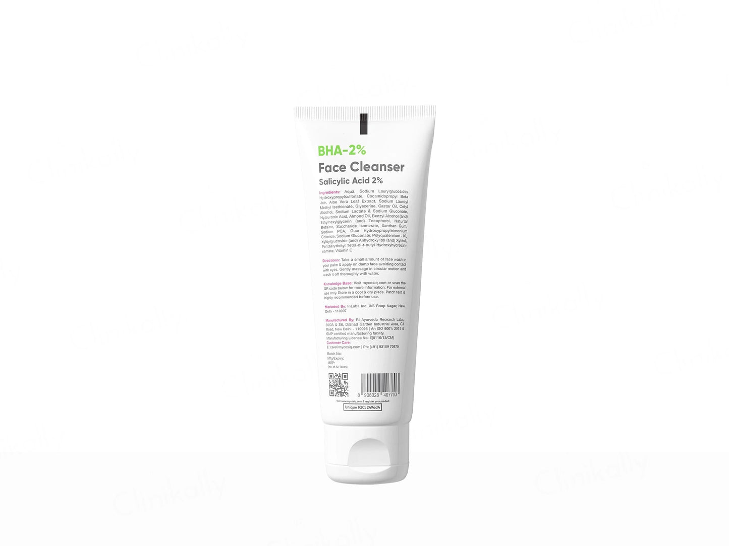 CosiQ BHA-2 Percent Encapsulated Salicylic Acid Face Cleanser