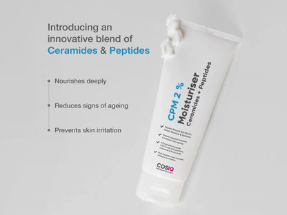 CosiQ CPM 2 Percent Ceramides  Peptides Lightweight Moisturiser Gel