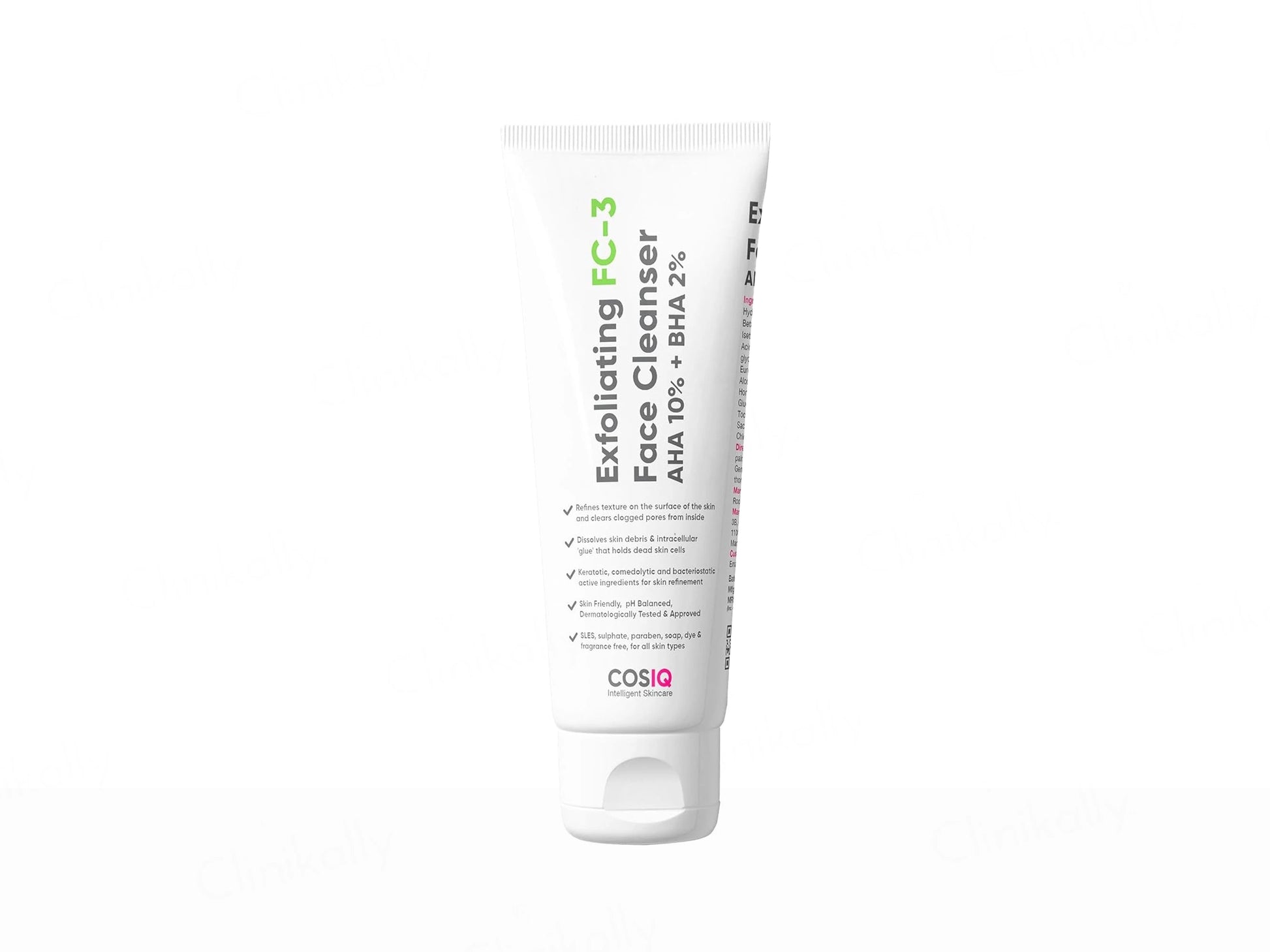 CosiQ FC-3 AHA 10 Percent  BHA 2 Percent Exfoliating Face Cleanser Gel