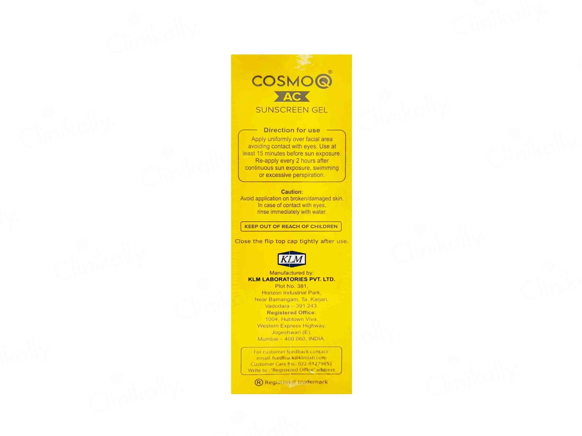 CosmoQ AC Sunscreen Gel SPF 30 PA