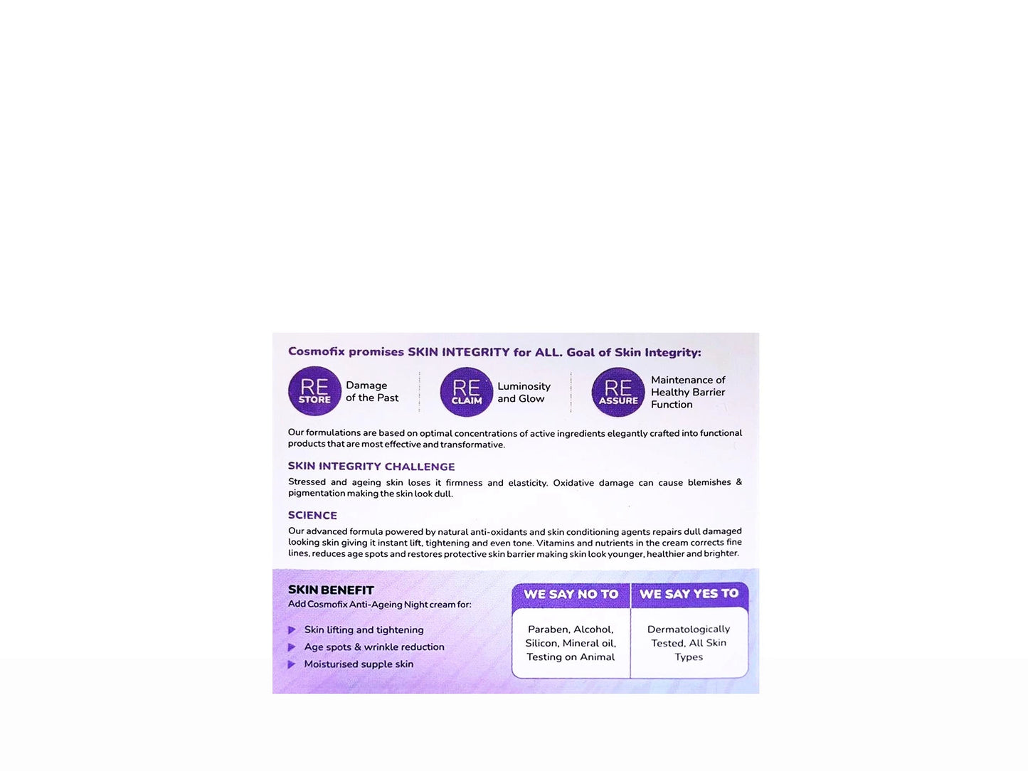Cosmofix Anti Ageing Night Cream