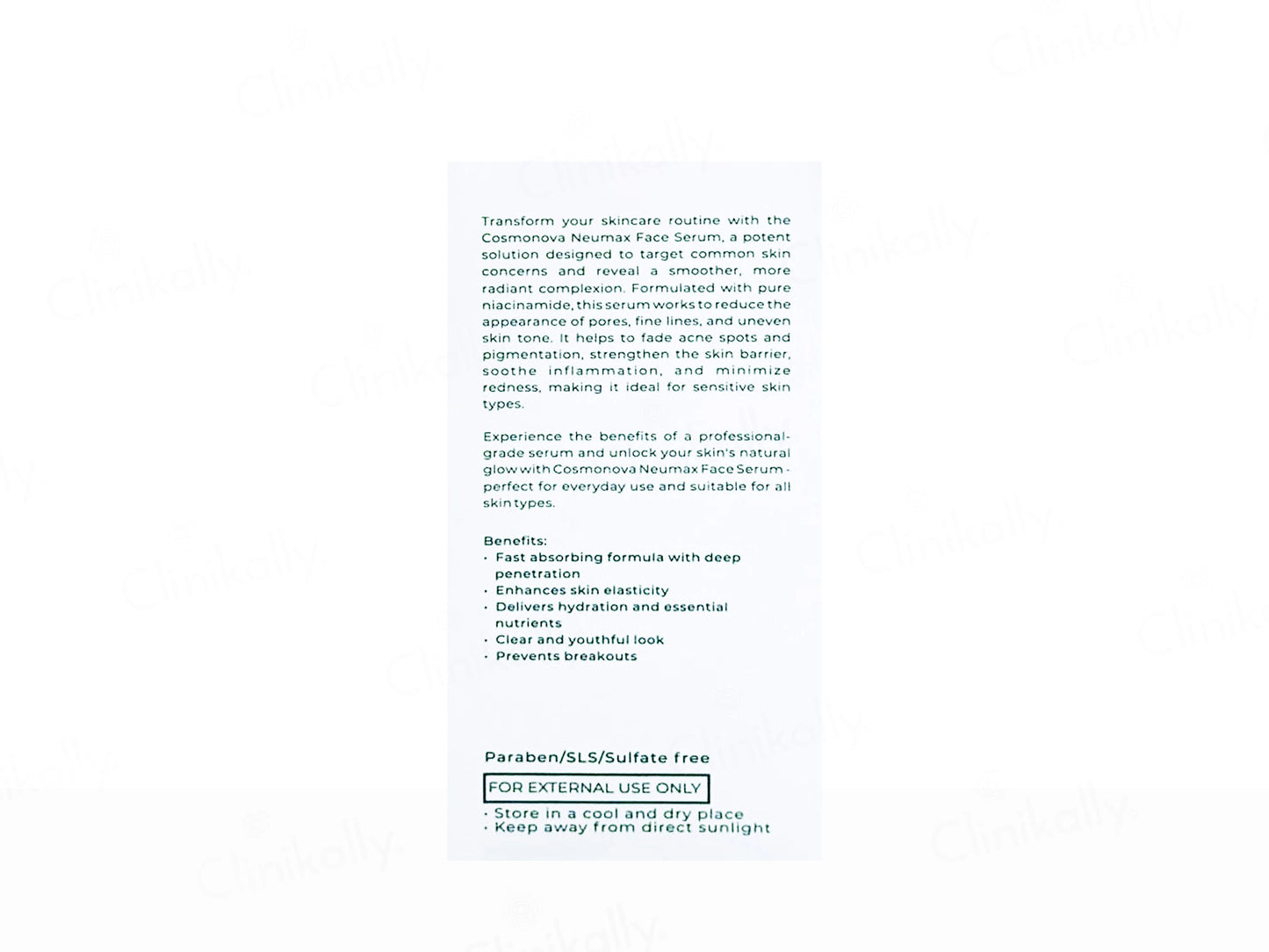 Cosmonova Neumax 10 Percent Niacinamide Face Serum