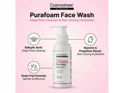 Cosmosheer Clinical Purafoam Face Wash