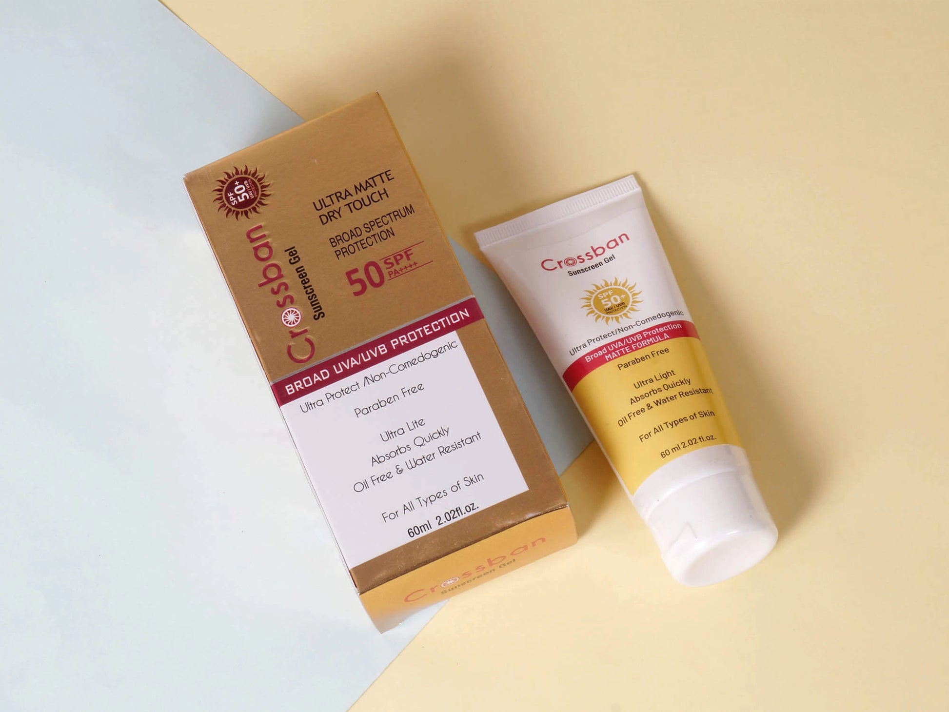 Crossban Ultra Matte Dry Touch Sunscreen Gel SPF 50 PA