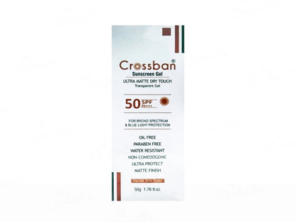Crossban Ultra Matte Dry Touch Transparent Sunscreen Gel SPF 50 PA