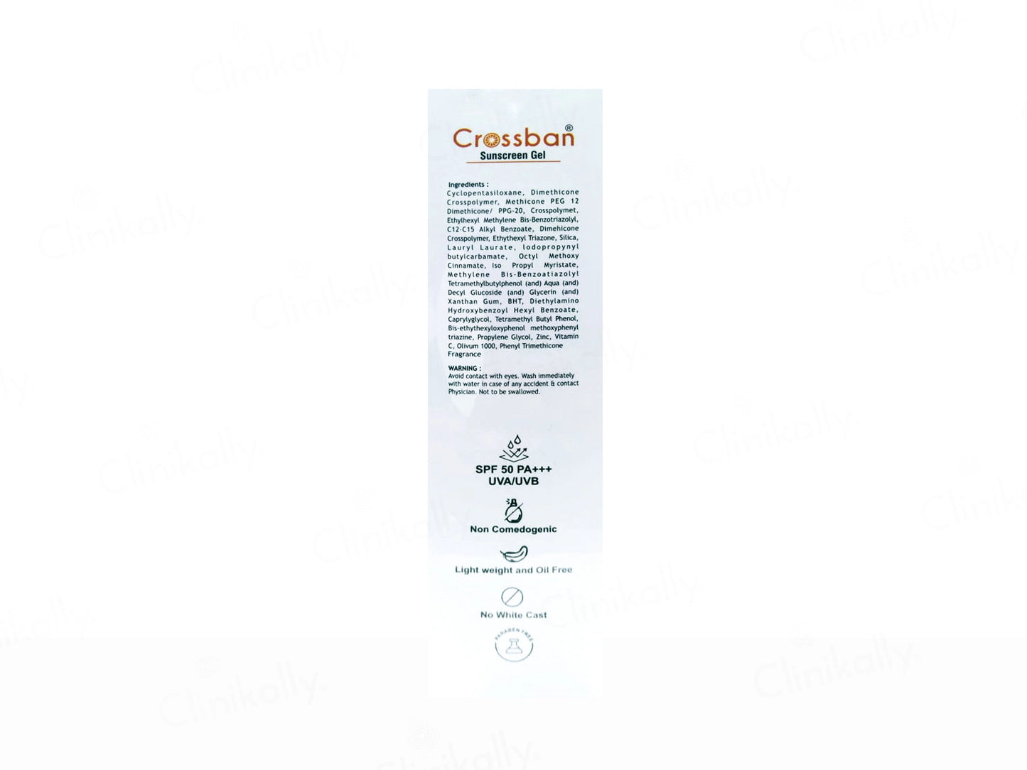 Crossban Ultra Matte Dry Touch Transparent Sunscreen Gel SPF 50 PA