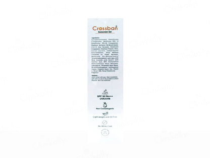 Crossban Ultra Matte Dry Touch Transparent Sunscreen Gel SPF 50 PA