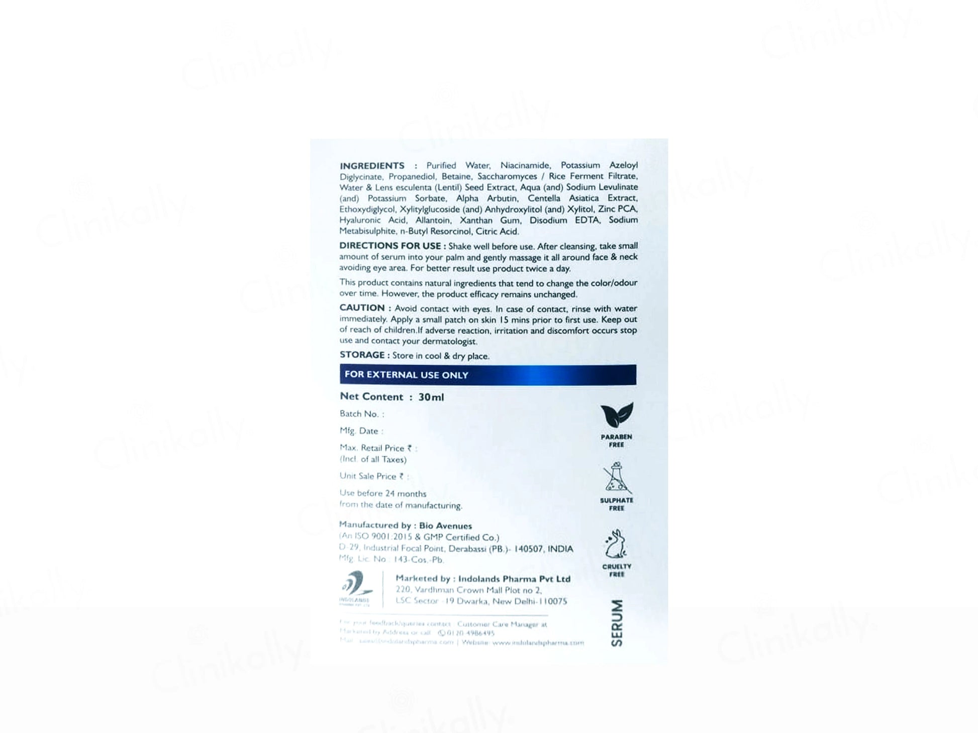 Cutiedge 10 Percent Niacinamide Face Serum