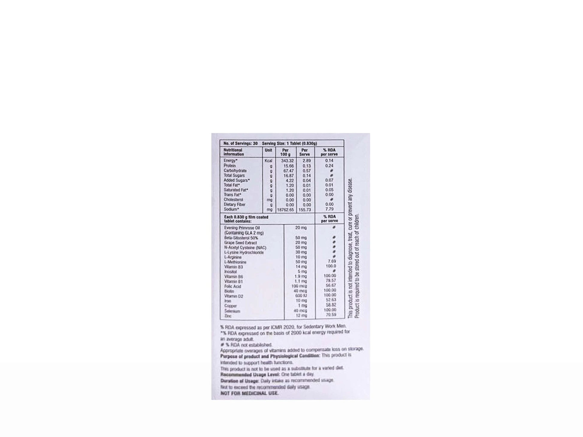 Cutihance Men Nutraceutical Tablet