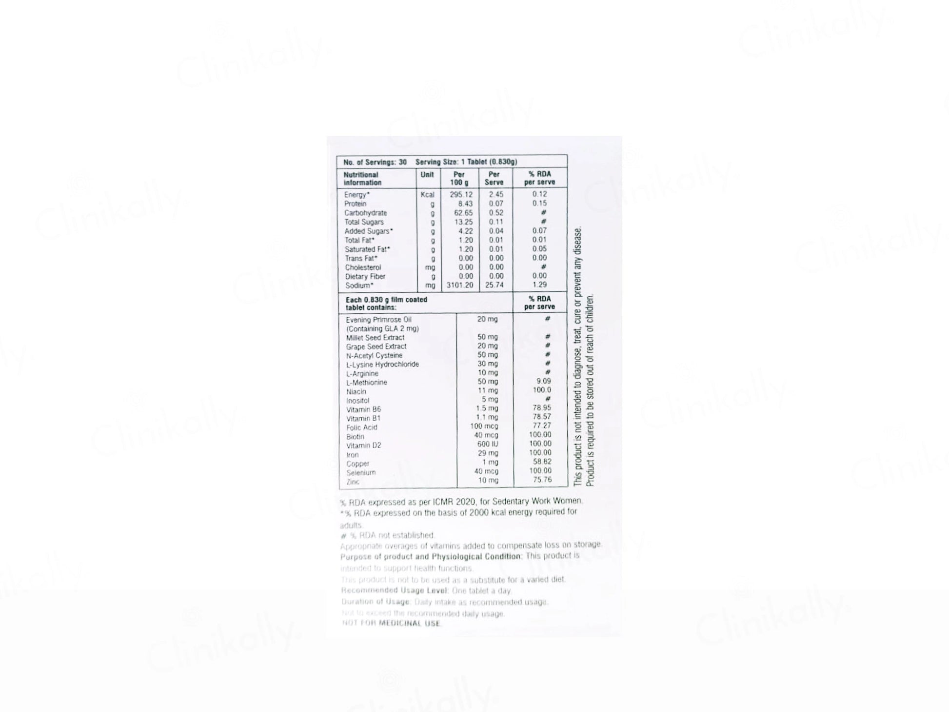 Cutihance Women Nutraceutical Tablet