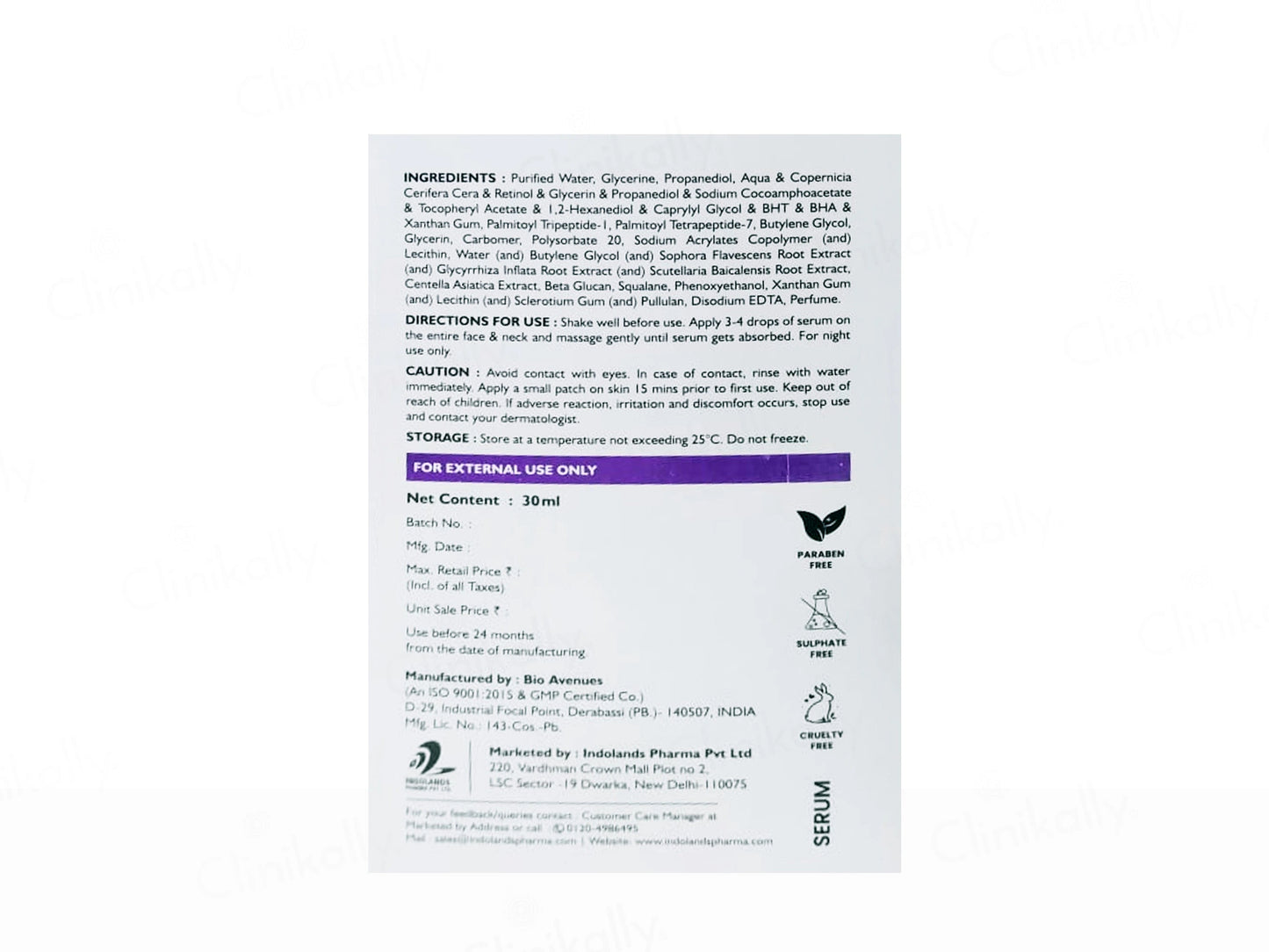 Cutilift 2 Percent VitAlease Retinol Face Serum