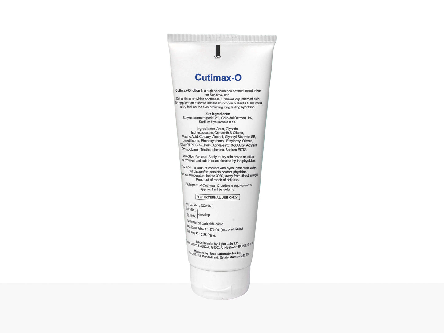 Cutimax-O Oat Moisturizing Lotion