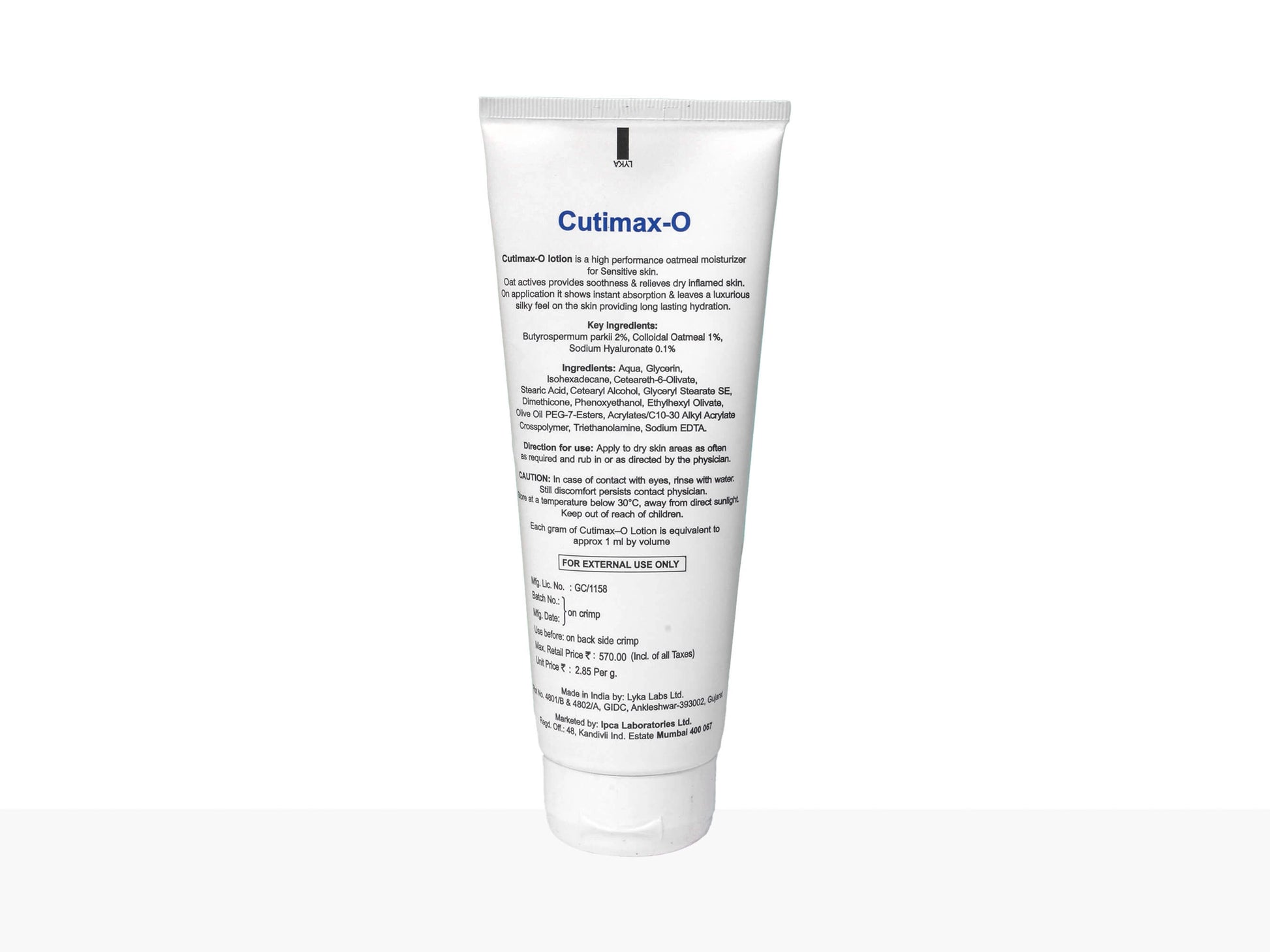 Cutimax-O Oat Moisturizing Lotion