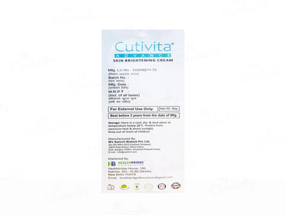 Cutivita Advance Skin Brightening Cream