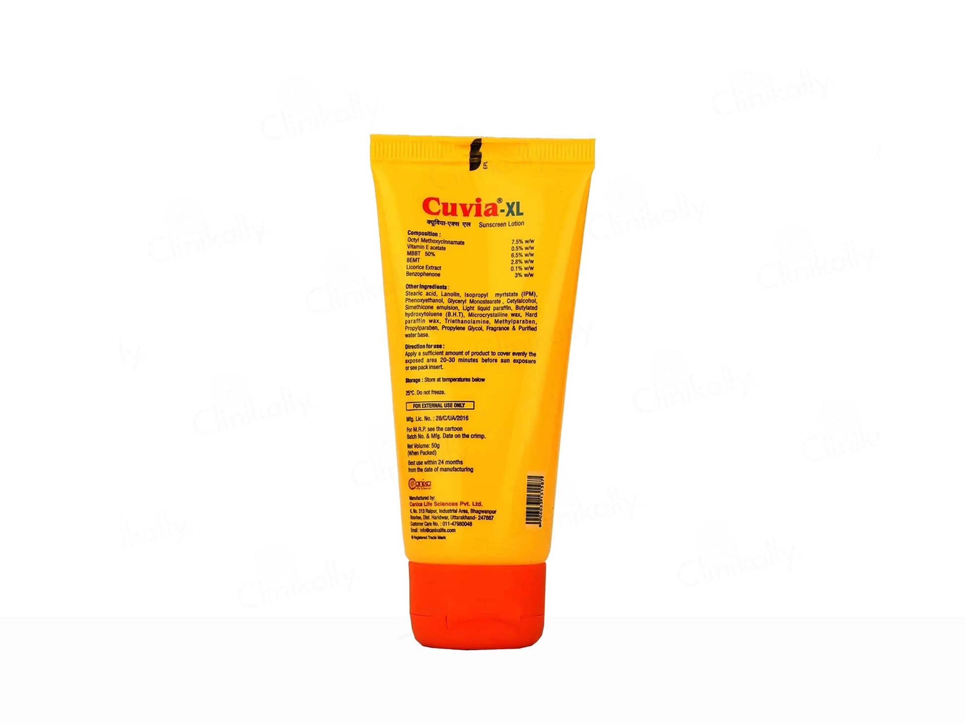 Cuvia-XL Sunscreen Lotion SPF 50 PA