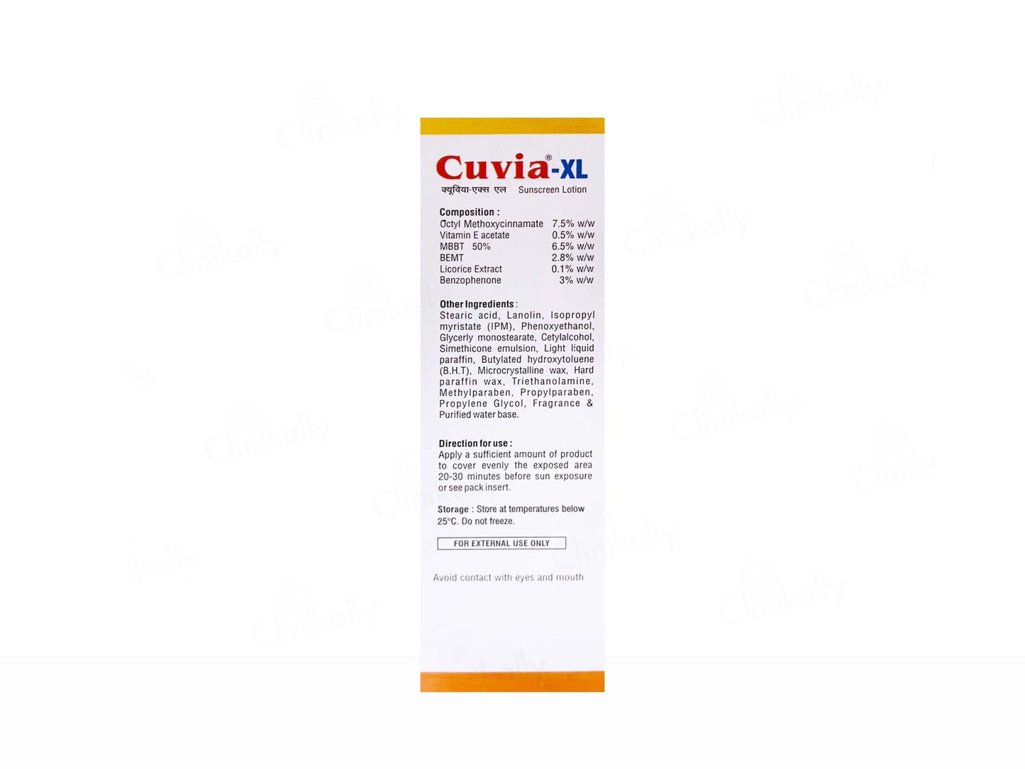 Cuvia-XL Sunscreen Lotion SPF 50 PA