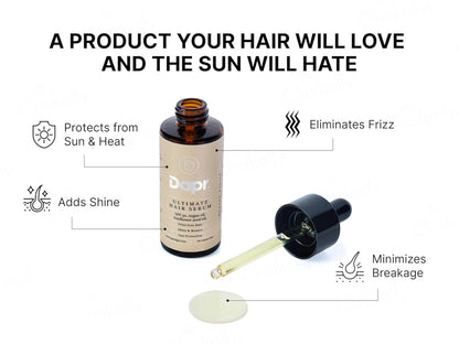 Dapr. Argan Oil and  Sunflower Seed Oil Ultimate Hair Serum SPF 30