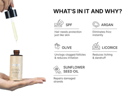 Dapr. Argan Oil and  Sunflower Seed Oil Ultimate Hair Serum SPF 30