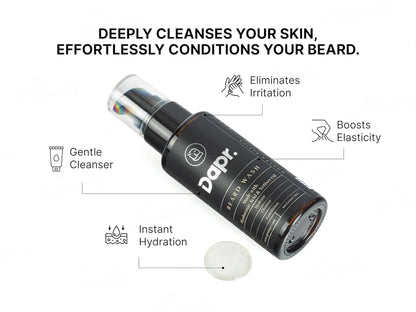 Dapr. Beard Wash With Hyaluronic Acid and  Vetiver Oil