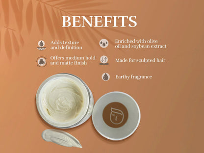 Dapr. Hair Setting Clay For Sculpted Hair