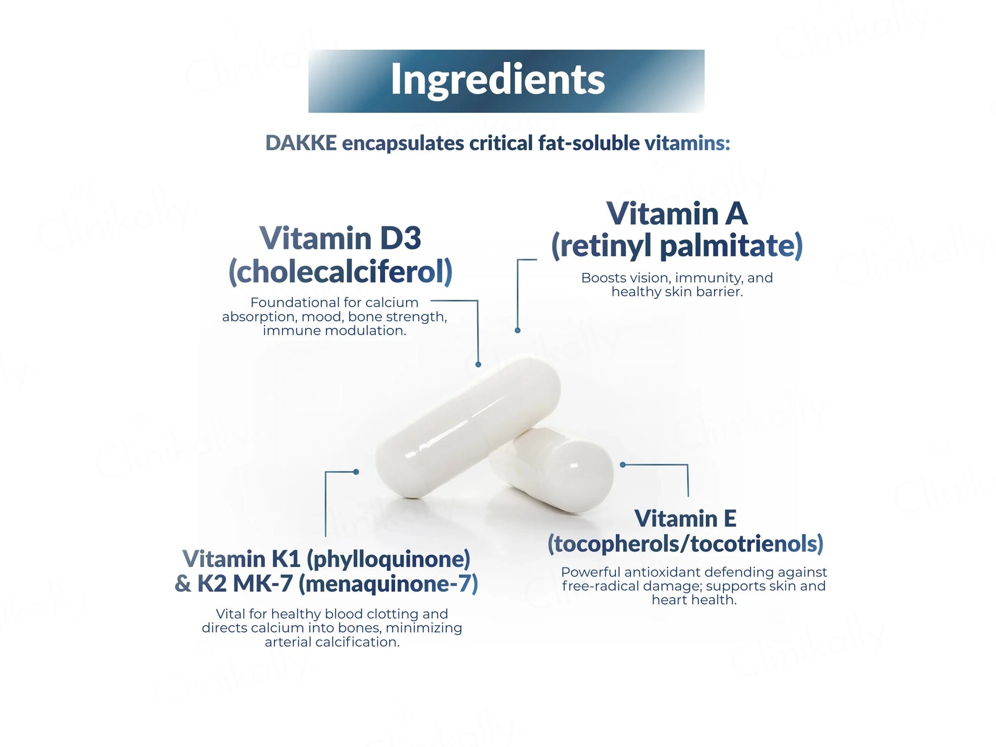 DeAge DAK1K2E Nutraceutical Veg Capsule