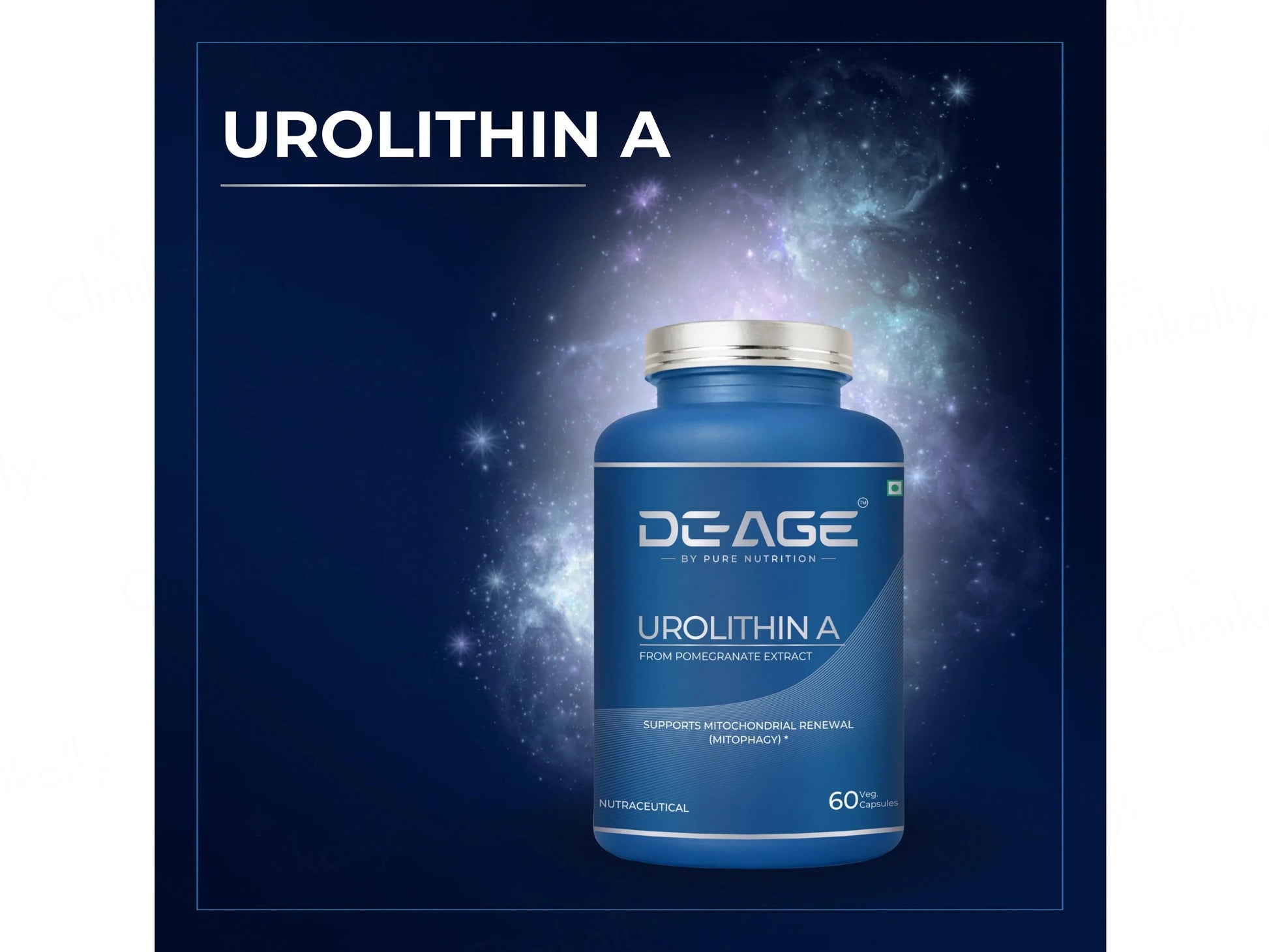 DeAge Urolithin-A Nutraceutical Veg Capsule