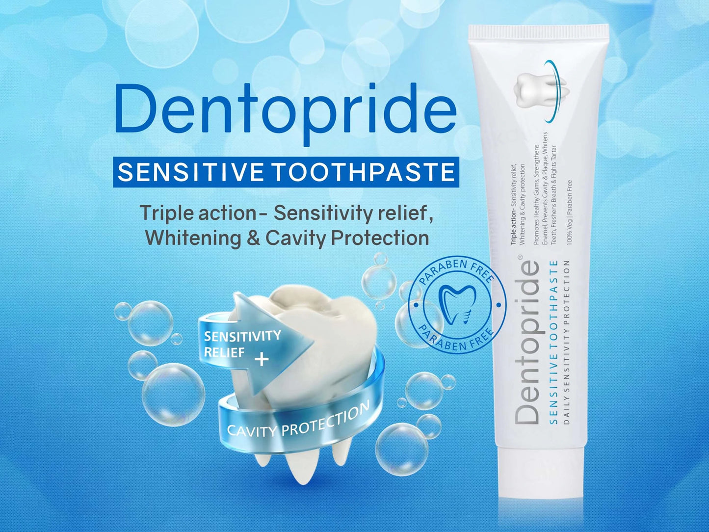 Dentopride Triple Action Sensitive Toothpaste