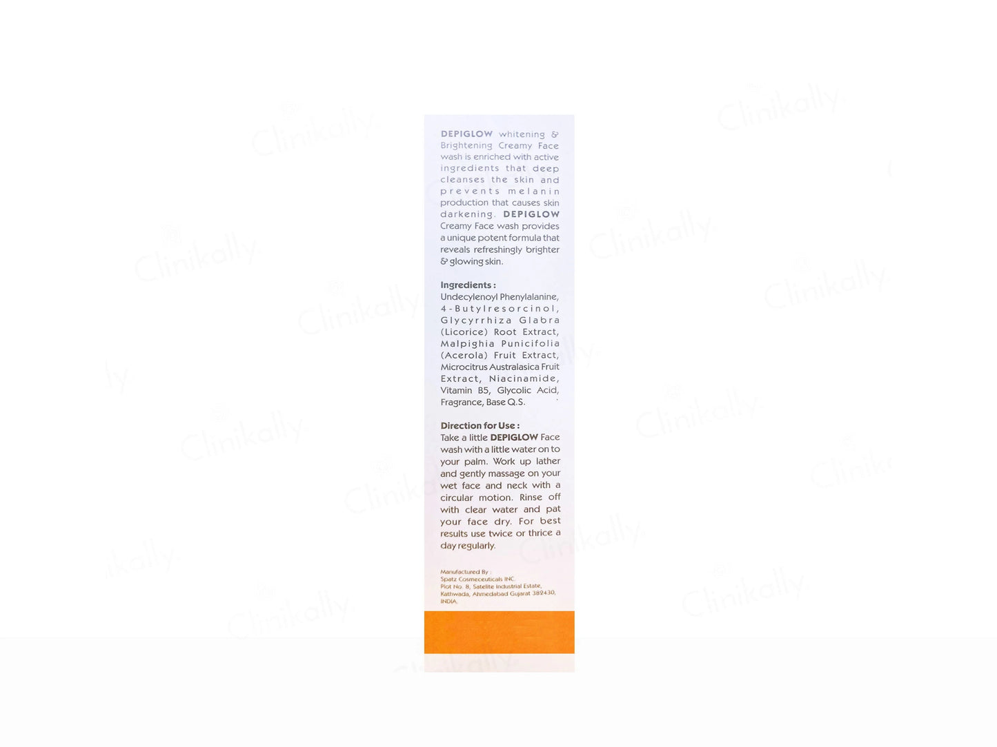 Depiglow Skin Whitening and  Brightening Face Wash