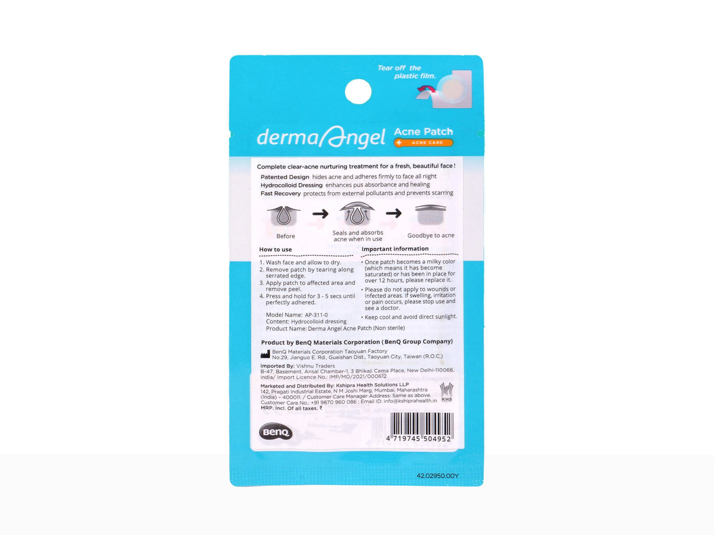 Derma Angel Acne Patch Night Usage