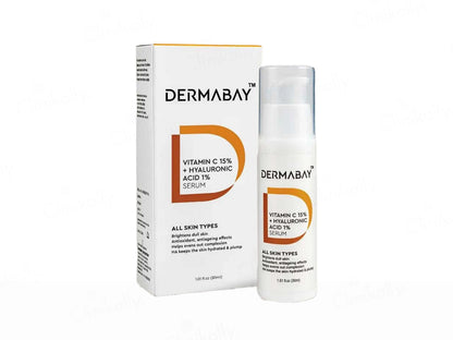 Dermabay 15 Percent Vitamin C  1 Percent Hyaluronic Acid Face Serum