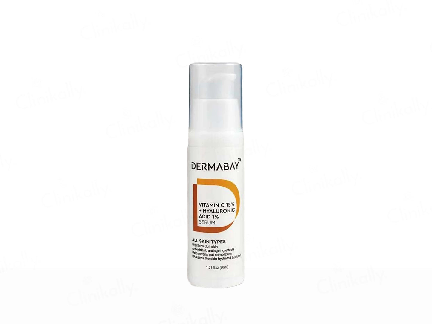Dermabay 15 Percent Vitamin C  1 Percent Hyaluronic Acid Face Serum