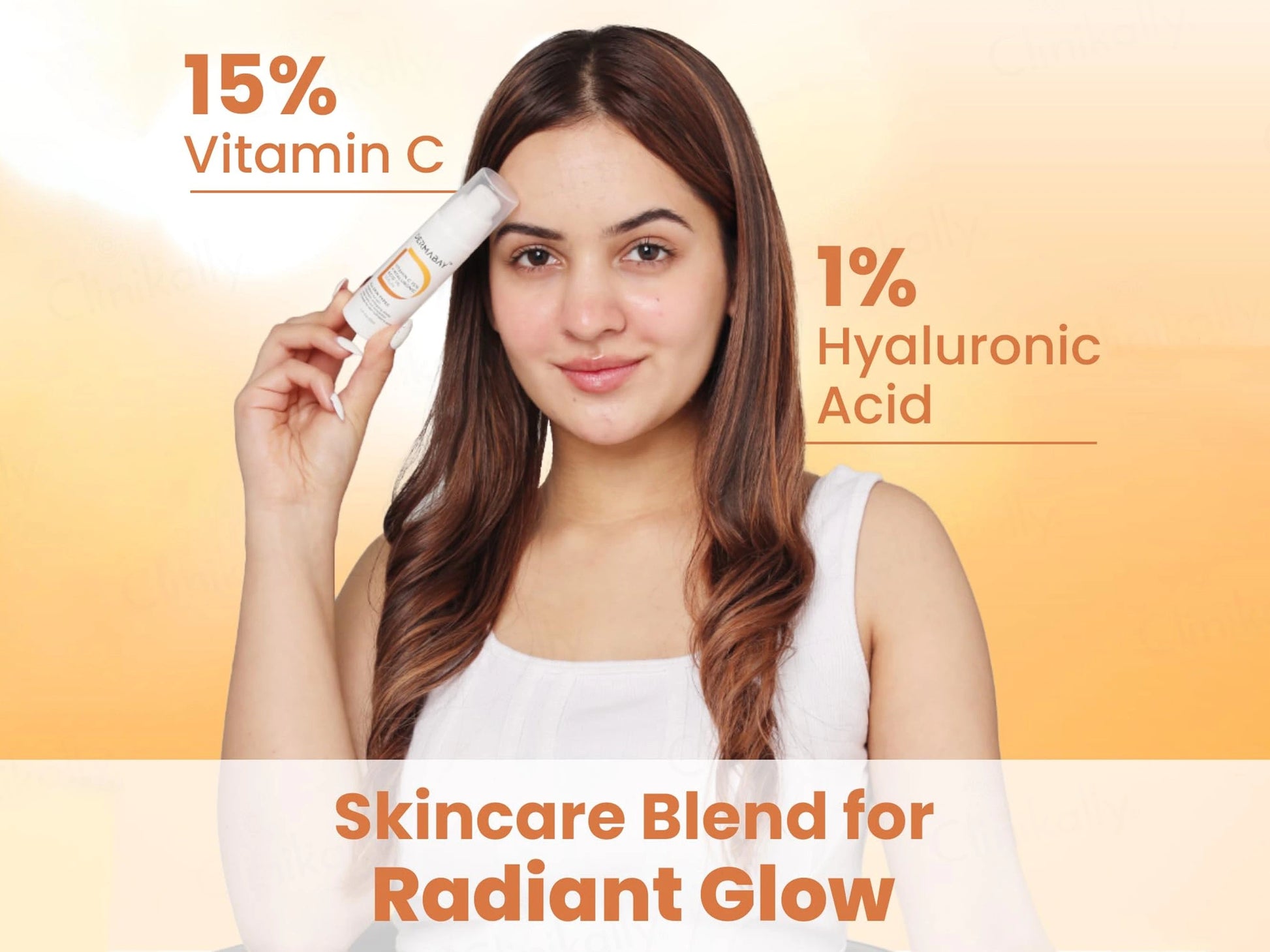 Dermabay 15 Percent Vitamin C  1 Percent Hyaluronic Acid Face Serum