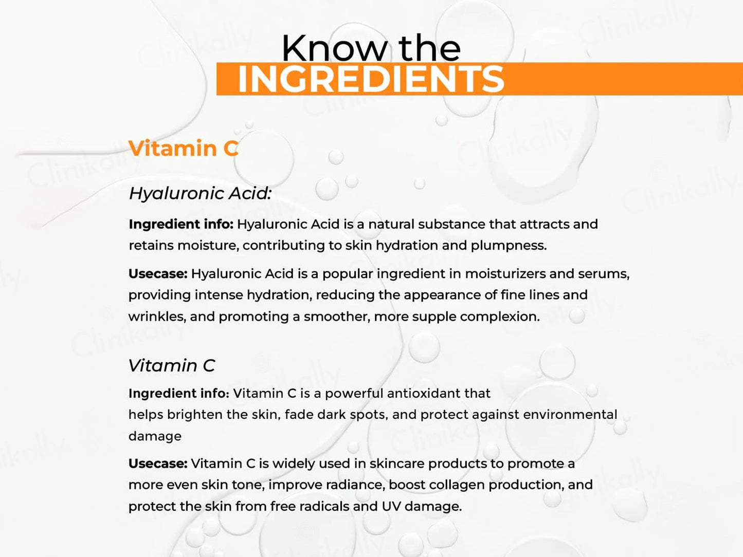 Dermabay 15 Percent Vitamin C  1 Percent Hyaluronic Acid Face Serum