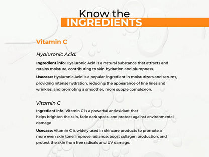 Dermabay 15 Percent Vitamin C  1 Percent Hyaluronic Acid Face Serum