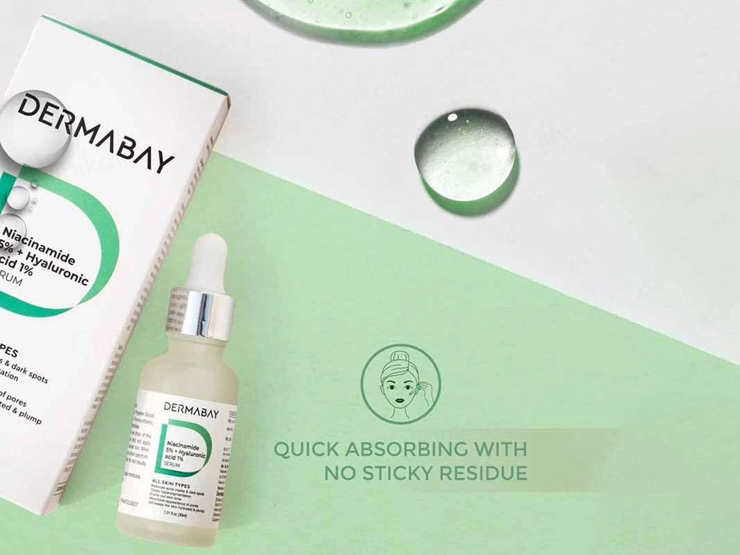Dermabay 5 Percent Niacinamide  1 Percent Hyaluronic Acid Face Serum