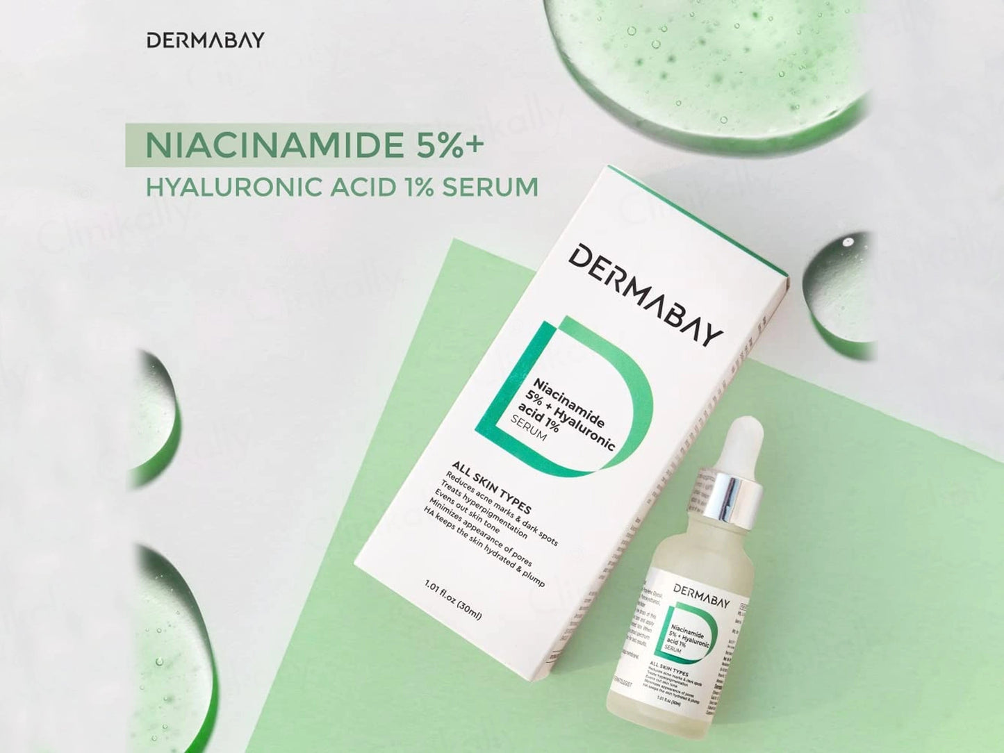 Dermabay 5 Percent Niacinamide  1 Percent Hyaluronic Acid Face Serum