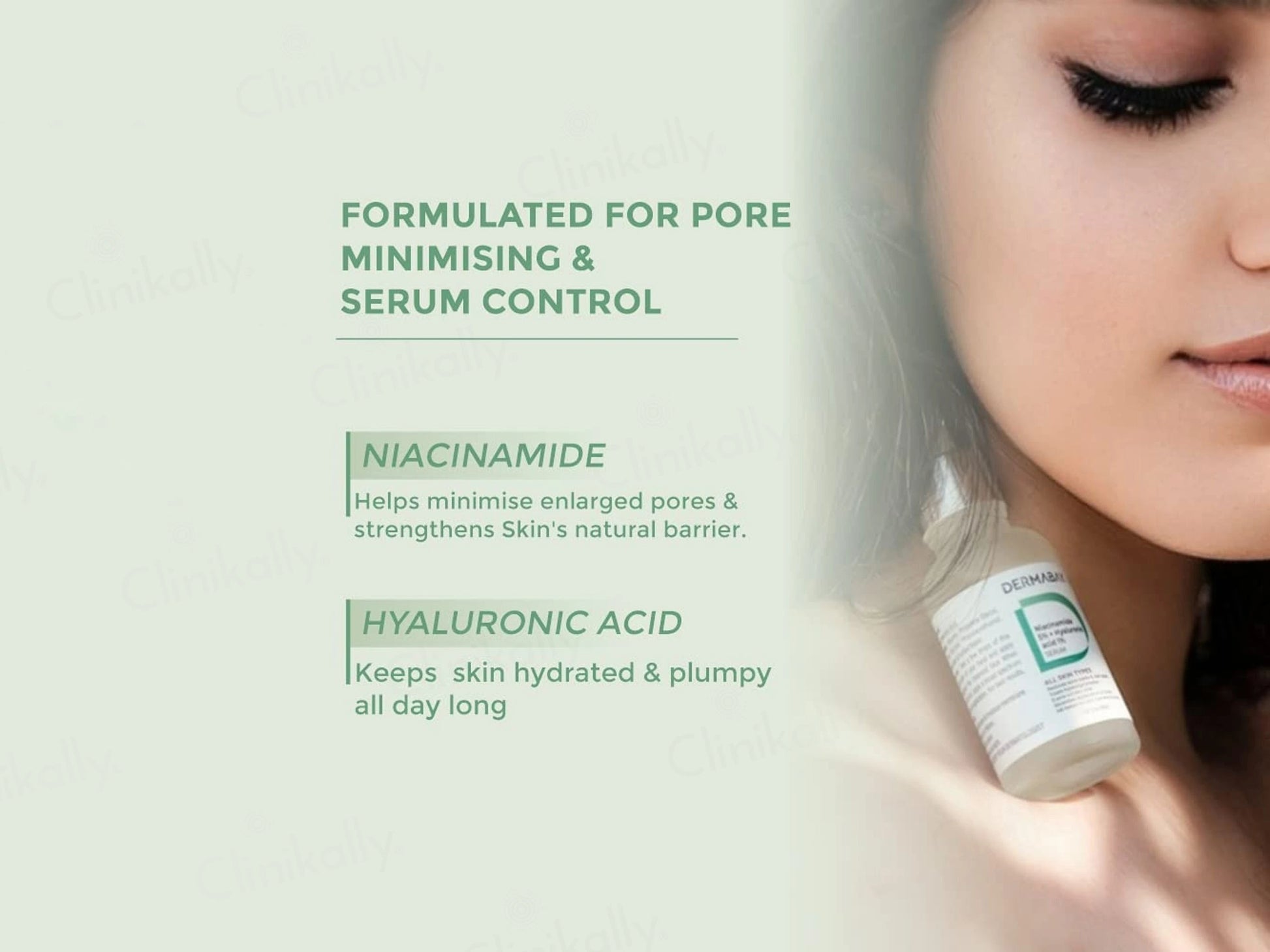 Dermabay 5 Percent Niacinamide  1 Percent Hyaluronic Acid Face Serum