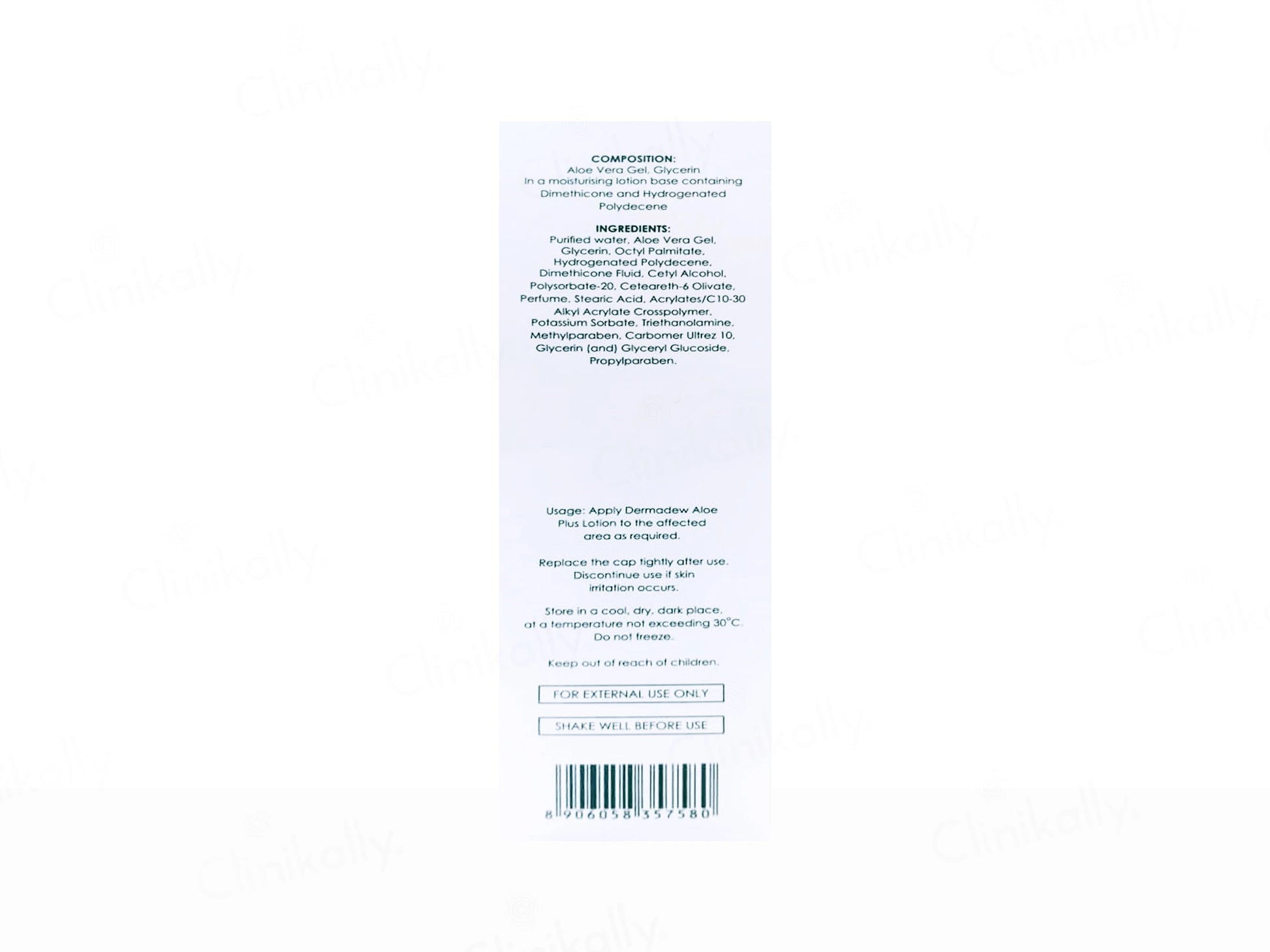 Dermadew Aloe Plus Moisturiser Lotion