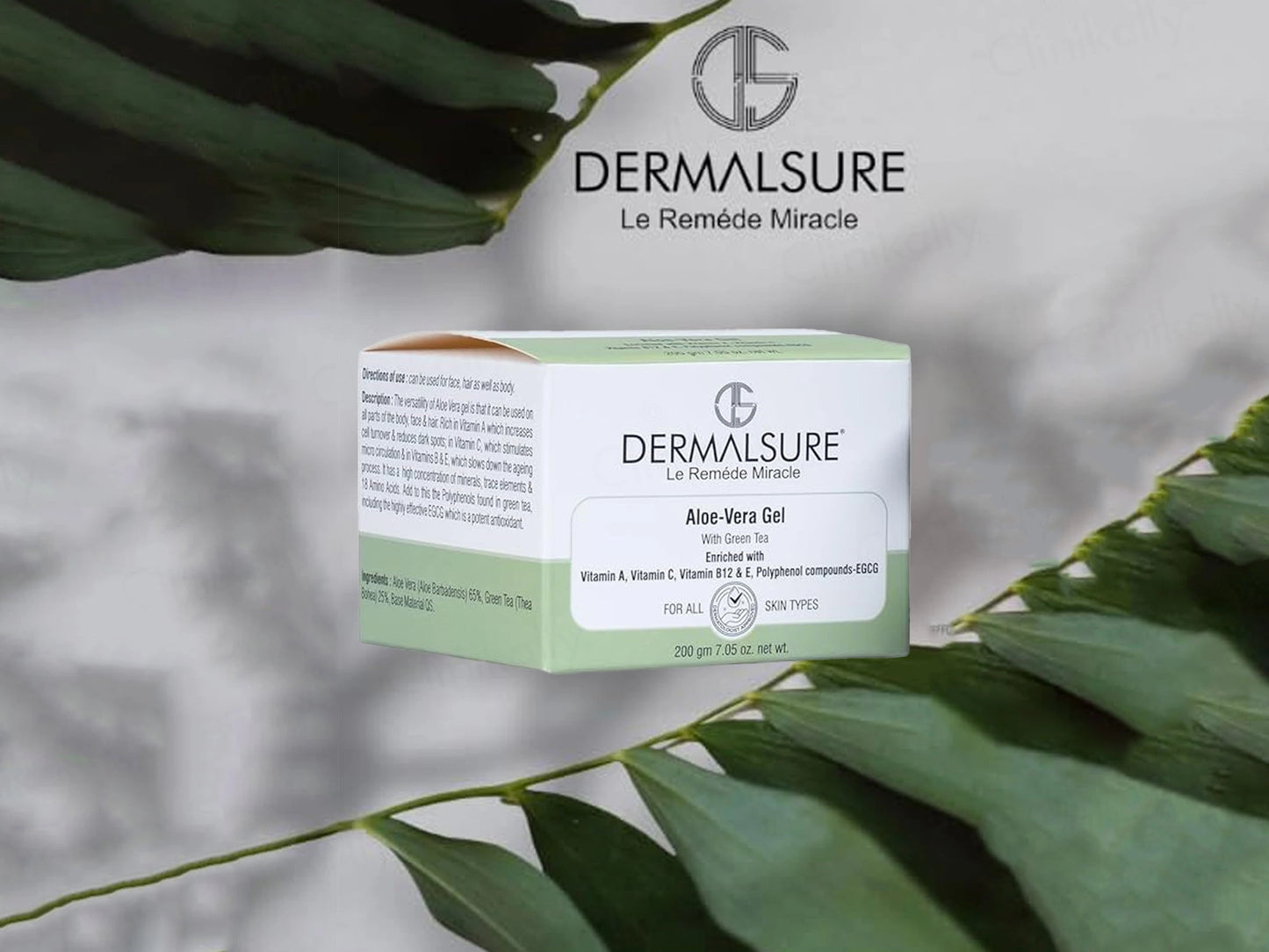 Dermalsure Aloe Vera and  Green Tea Gel