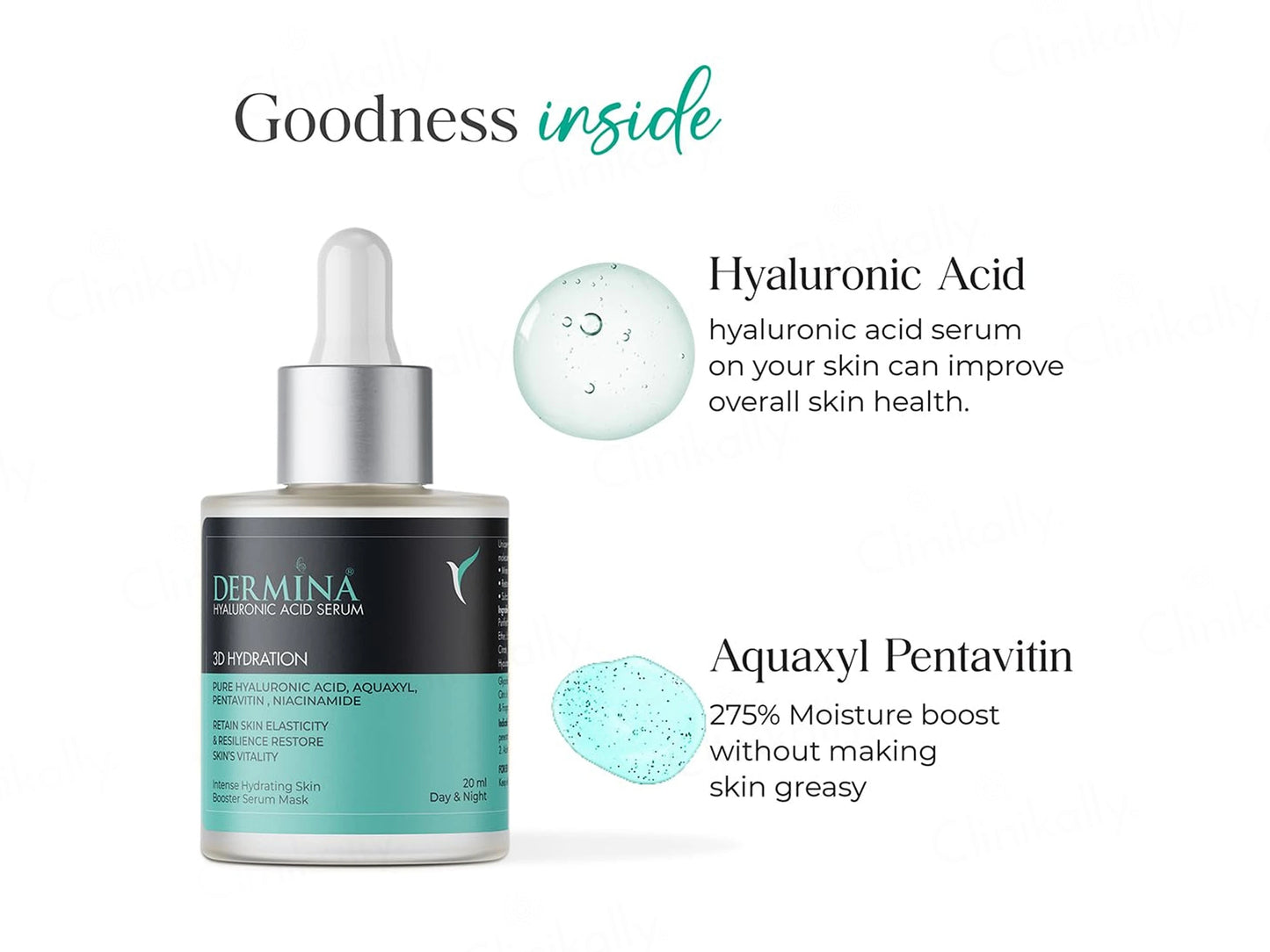 Dermina 3D Hydration Hyaluronic Acid Face Serum