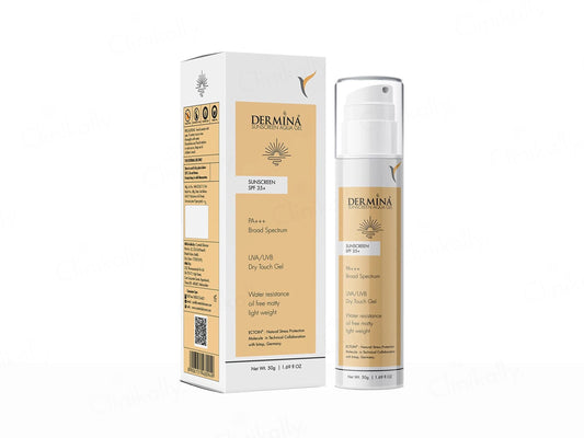 Dermina Aqua Dry Touch Gel Sunscreen SPF 35 PA