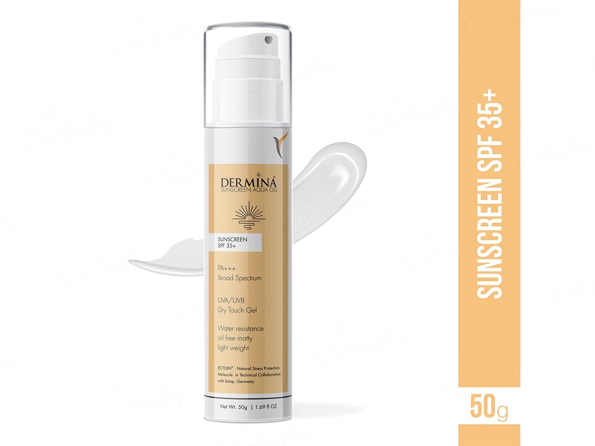 Dermina Aqua Dry Touch Gel Sunscreen SPF 35 PA