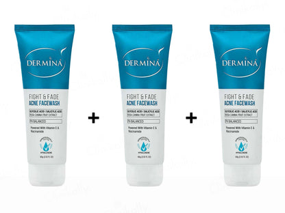 Dermina Fight and  Fade Acne Facewash