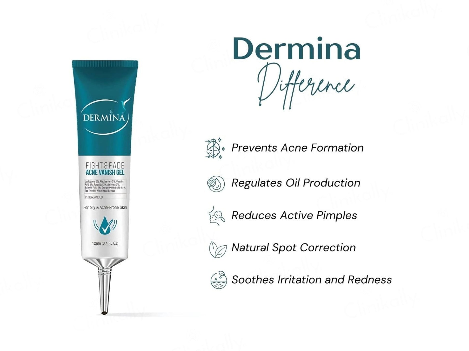 Dermina Fight and  Fade Acne Vanish Gel
