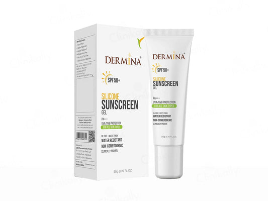 Dermina Silicone Sunscreen Gel SPF 50 PA